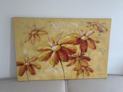 Handgemaltes Bild, Leinwand auf Holzrahmen