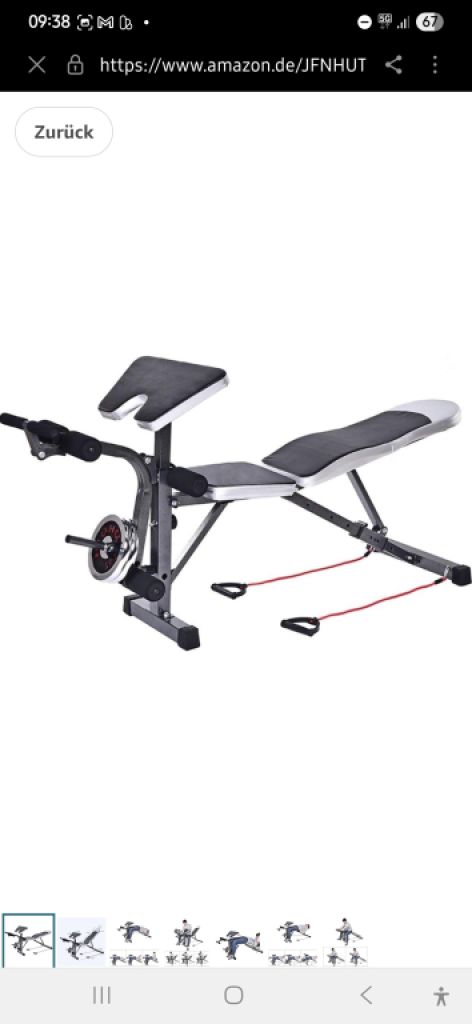 Hantelbank,Fitness-Station,Home-Gym,Kraftsport,wie Neu