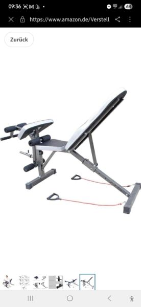 Hantelbank,Fitness-Station,Home-Gym,Kraftsport,wie Neu