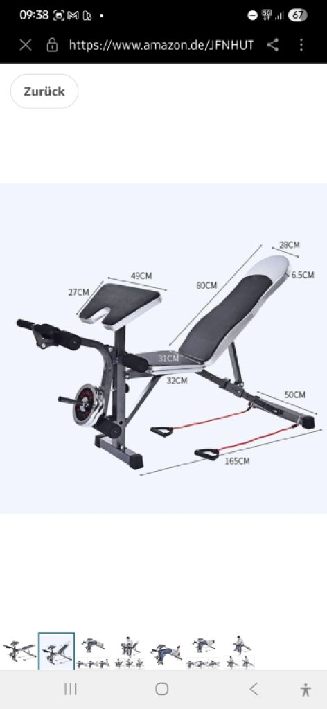Hantelbank,Fitness-Station,Home-Gym,Kraftsport,wie Neu
