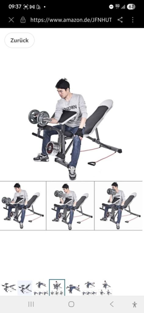 Hantelbank,Fitness-Station,Home-Gym,Kraftsport,wie Neu