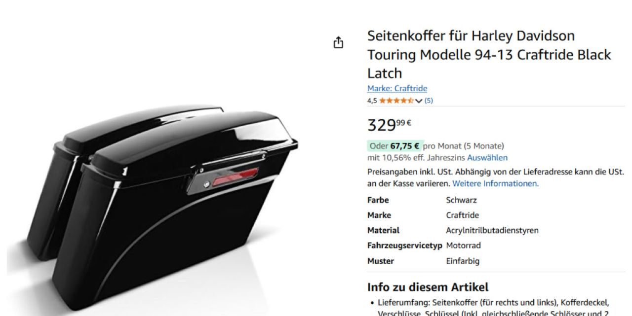 Harley Davidson Touring various accessories Manacor/Mallorca