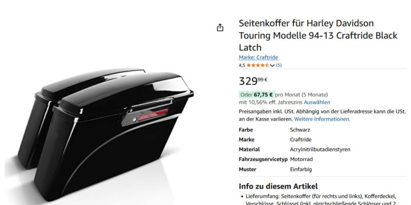 Harley Davidson Touring various accessories Manacor/Mallorca