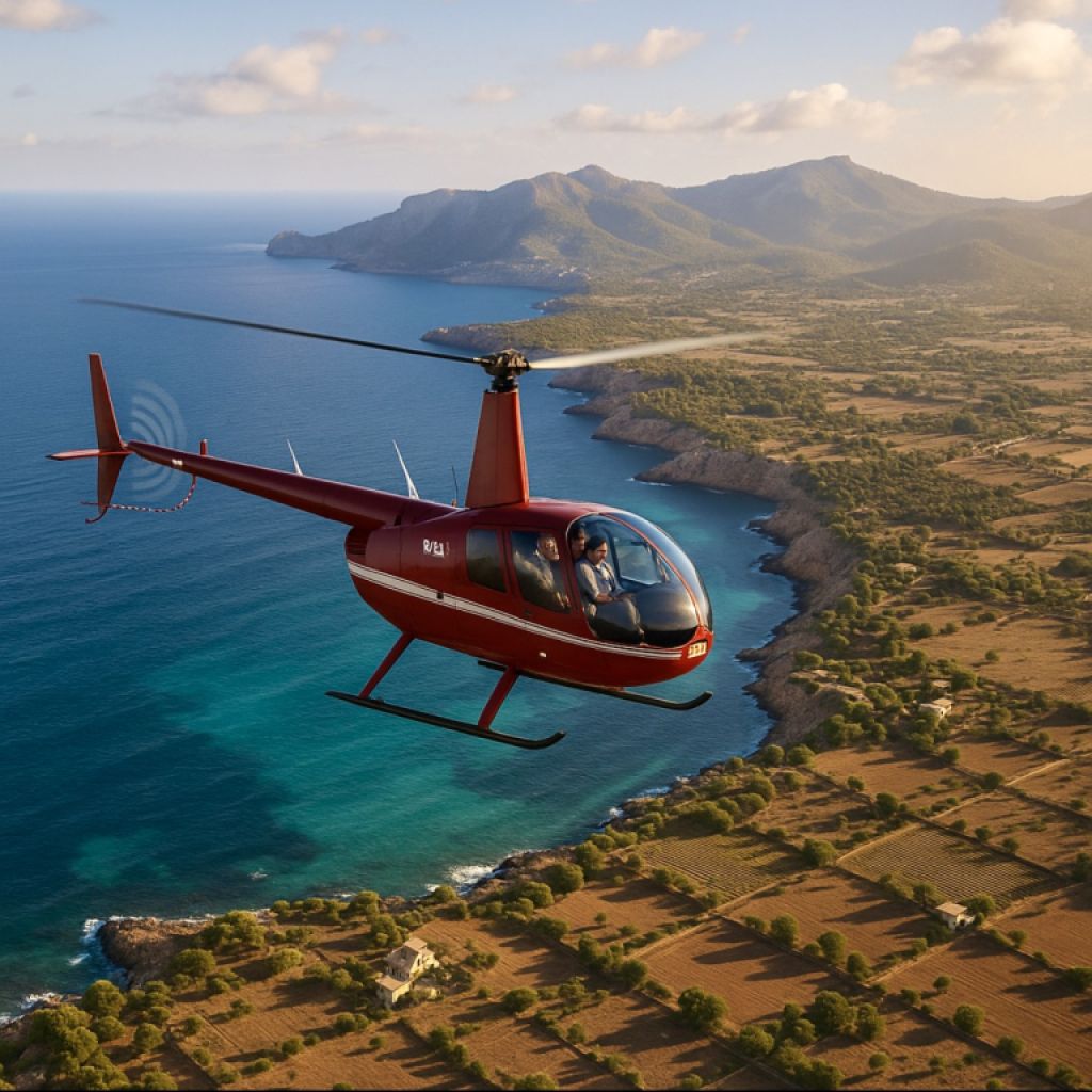 Helikopterrundflüge über Mallorca – privat zum Selbstkostenpreis