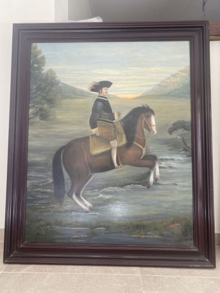 Historische Gemälde Artà Vintage Holzrahmen spanische Kunst