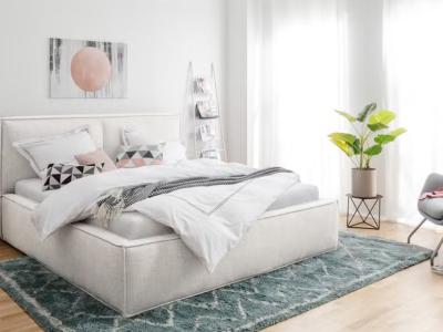 Hochwertiges Polsterbett (160 × 200 cm) inklusive Lattenrost