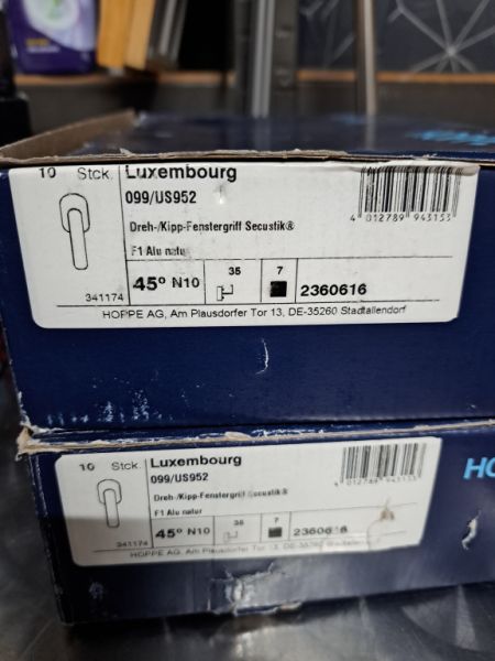 Hoppe window handles