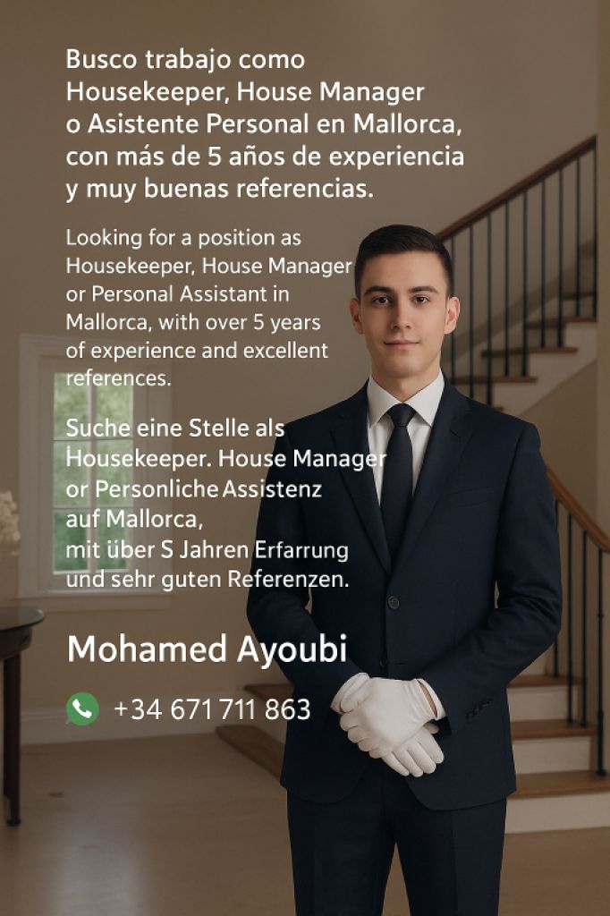 Housekeeper, House Manager, Personal Assistant