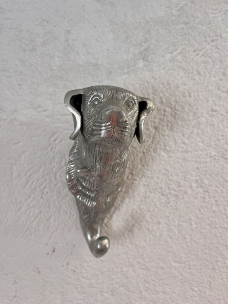 Hundeleine Aufhänger, Hund Silber