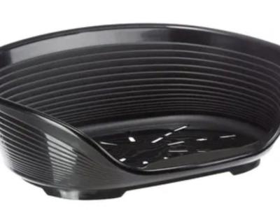 Hygienisches Hundebett, Hundeschale, Ferplast Korb Siesta Deluxe schwarz aus Italien, neuwertig