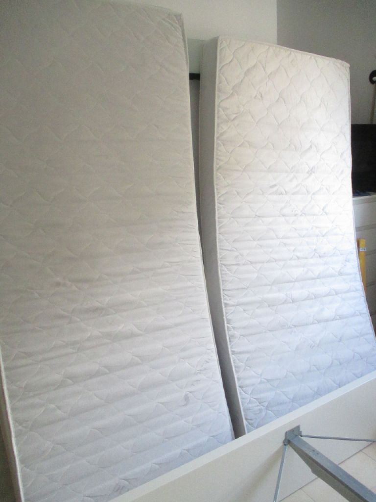 IKEA Malm Doppelbett Bett 180x200 cm Nachtschränke Schubläden Matratzen Ikea Topper TUDDAL