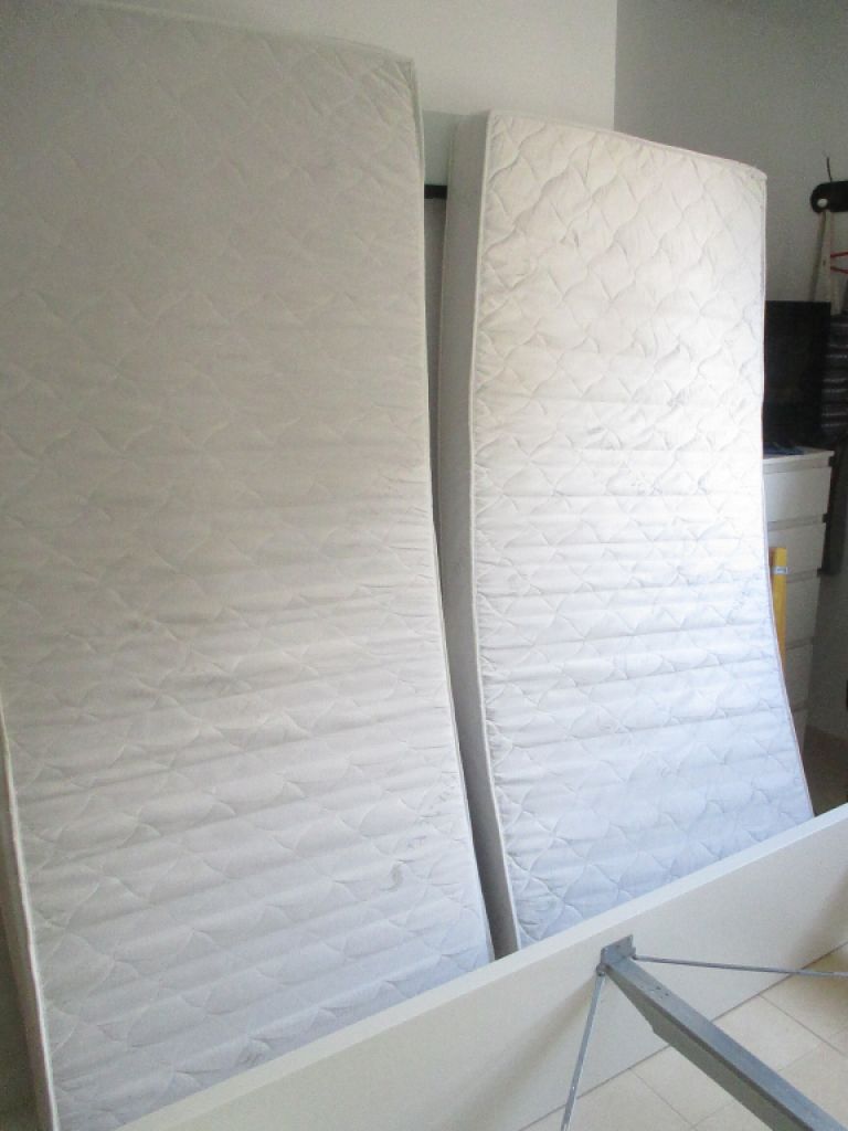 IKEA Malm Doppelbett Bett 180x200 cm Nachtschränke Schubläden Matratzen Ikea Topper TUDDAL