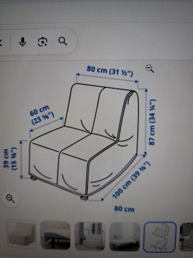 Sillón cama IKEA; Lycksele