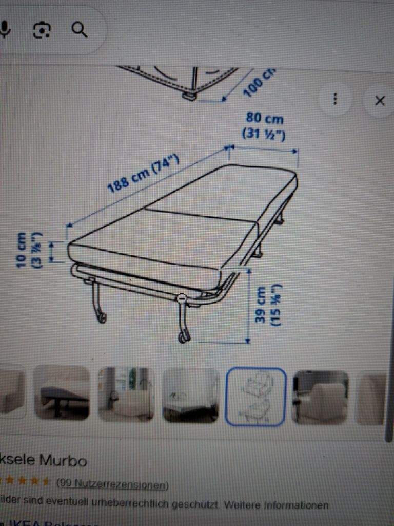 Sillón cama IKEA; Lycksele