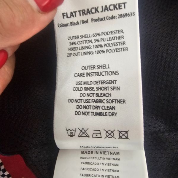 Indian Motorcycle Flat Track Racing Jacket S