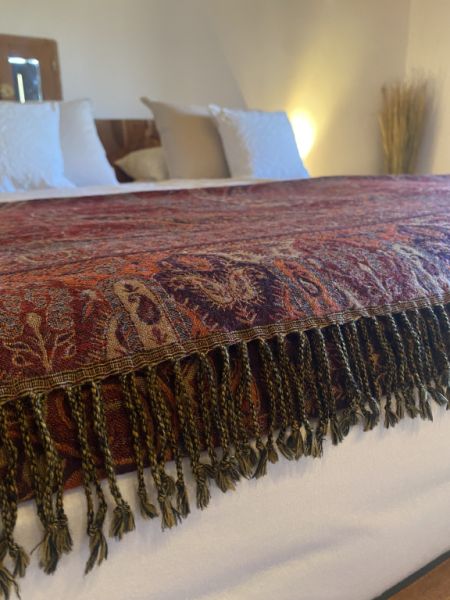 Manta de lana india 220 x 250 cm