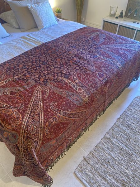 Manta de lana india 220 x 250 cm