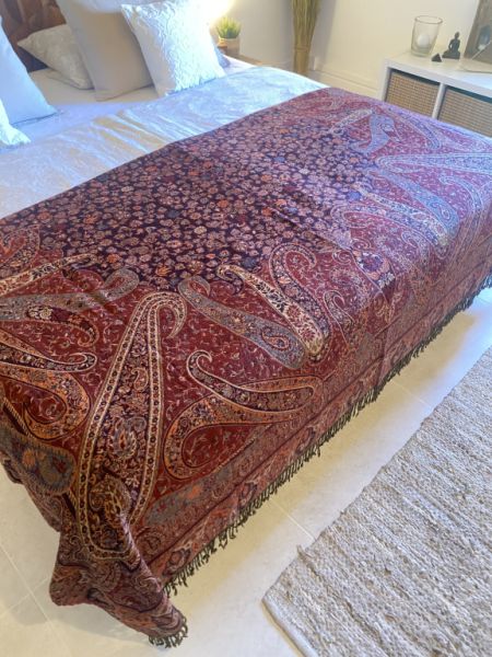 Manta de lana india 220 x 250 cm