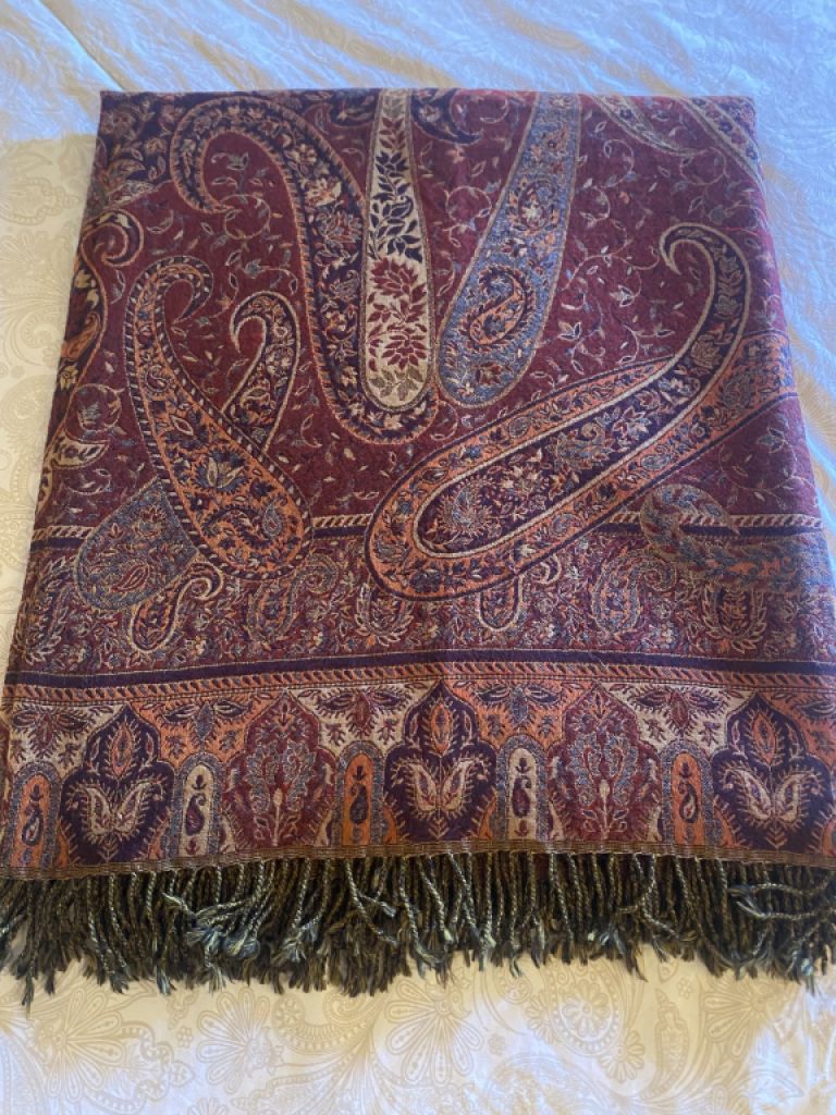Manta de lana india 220 x 250 cm
