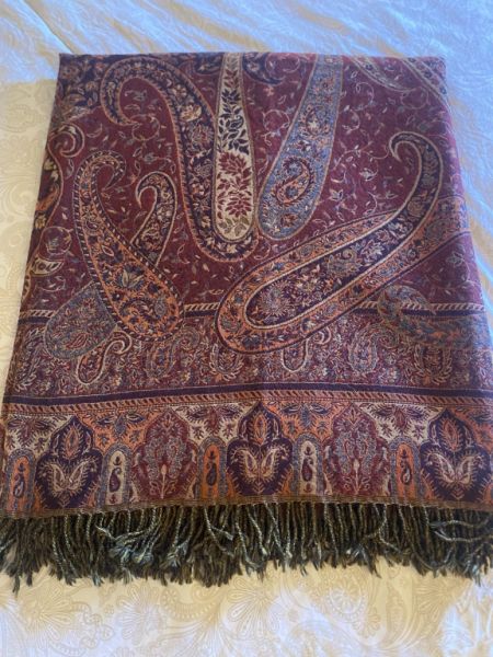 Manta de lana india 220 x 250 cm