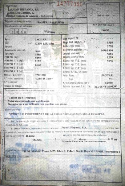 Jaguar XJR 4.0, built in 1996, collector's item