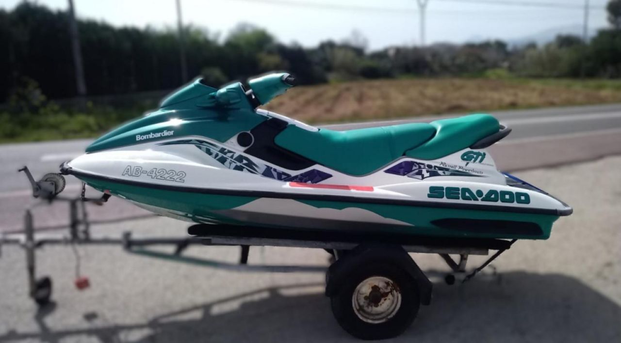 Jet Ski Sea Doo GTI Bombardier Seadoo m. Trailer