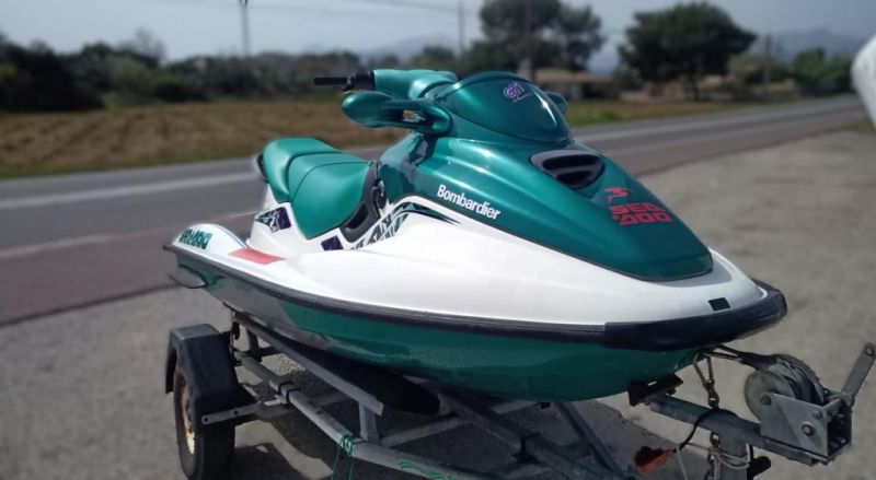 Jet Ski Sea Doo GTI Bombardier Seadoo m. Trailer