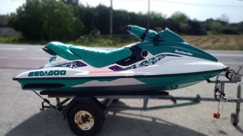 Jet Ski Sea Doo GTI Bombardier Seadoo m. Trailer
