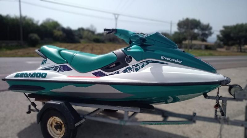 Jet Ski Sea Doo GTI Bombardier Seadoo m. Trailer