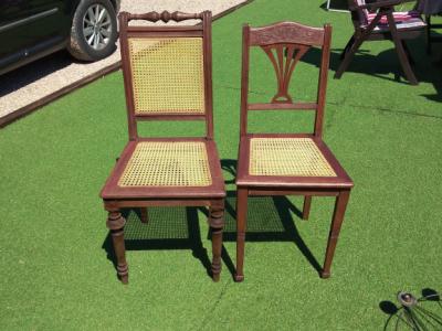 Art Nouveau chairs newly reupholstered by a professional