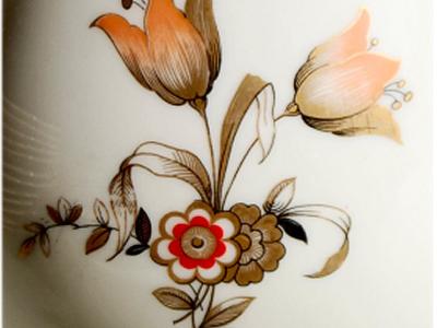 Kaffeeservice,  Teeservice, Porzellan,  Königlich privilegierte Porzellanfabrik Tettau, 40 Teile