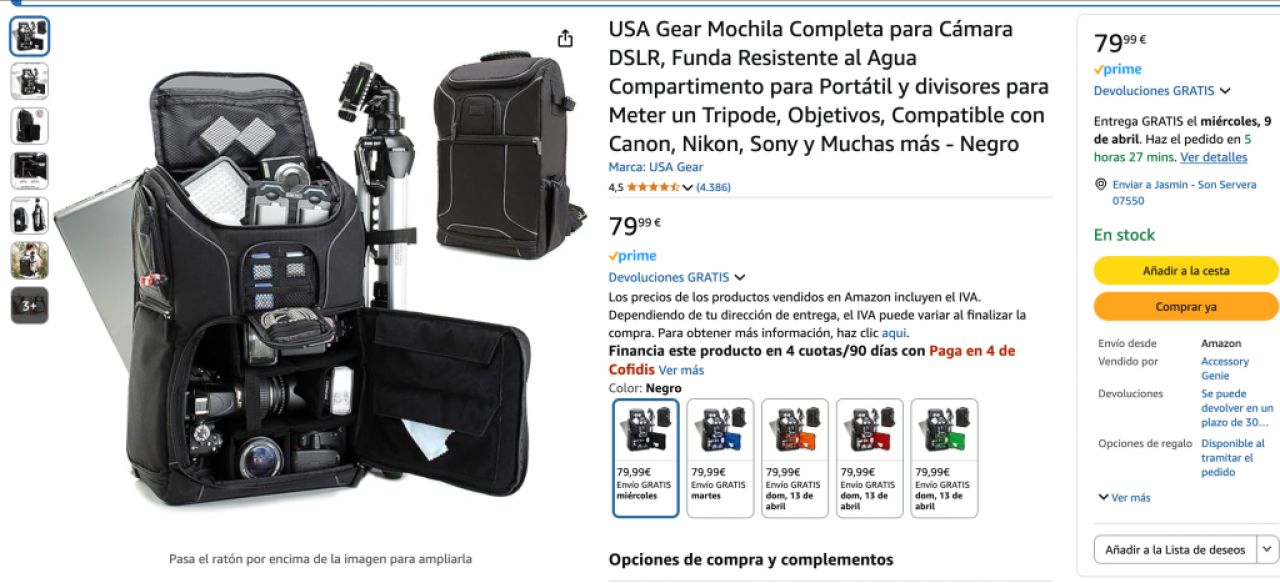 Kamerarucksack / inkl. Laptop-Fach und weitere - wasserdicht - waschbar (auch für andere Zwecke)