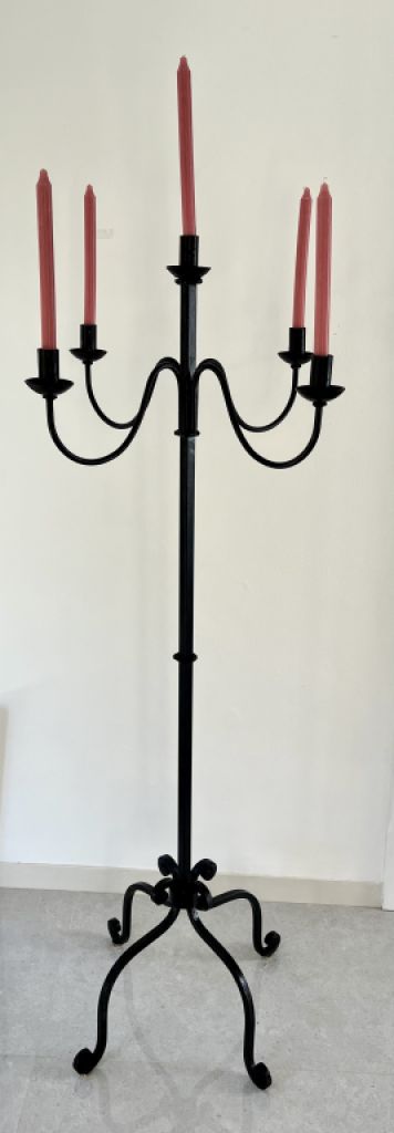 Wrought-iron candlestick 152 cm