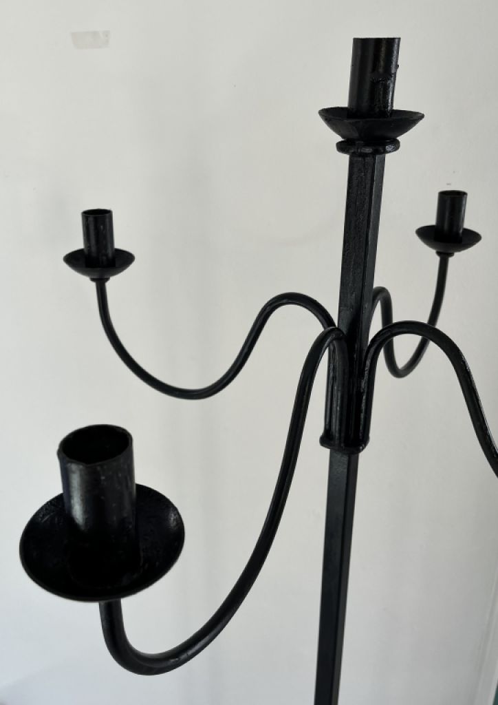 Wrought-iron candlestick 152 cm