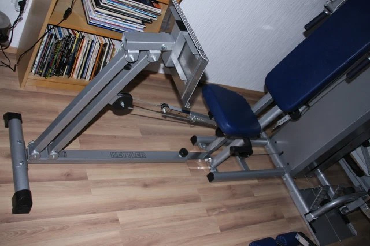 KETTLER "Multi Fitness Center" 7713-400 blau-silber + Beinpresse 7459-580, Lieferung/Montage möglich