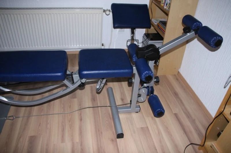 KETTLER "Multi Fitness Center" 7713-400 blau-silber + Beinpresse 7459-580, Lieferung/Montage möglich