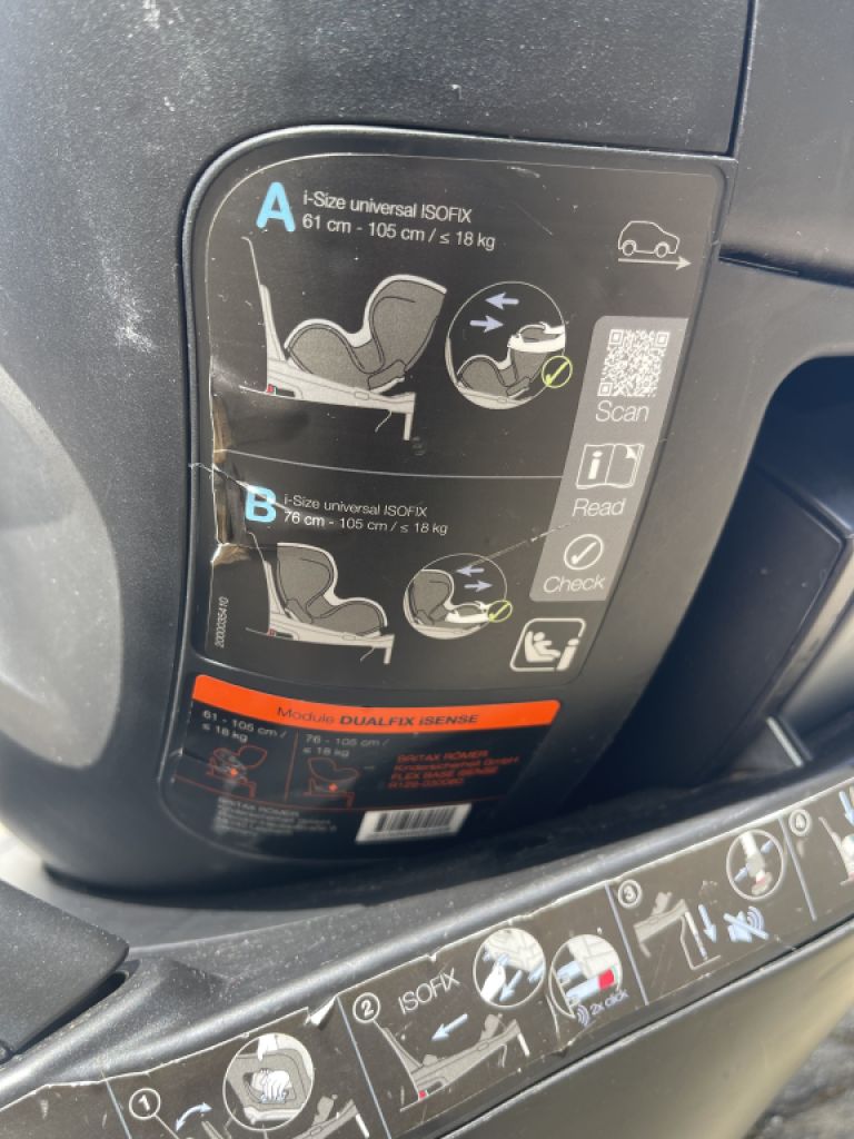 Kindersitz  Britax Römer DUALFIX i‑Size + Modular iSense Base – Premium Komplettset