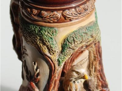 King Tierwelt-Wildlife, Limitiert, Adler Bierseidel Handmade – Handpainted