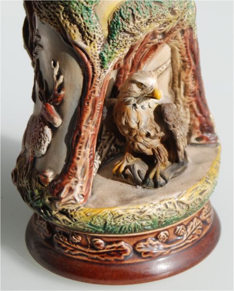 King Tierwelt-Wildlife, Limitiert, Adler Bierseidel Handmade – Handpainted