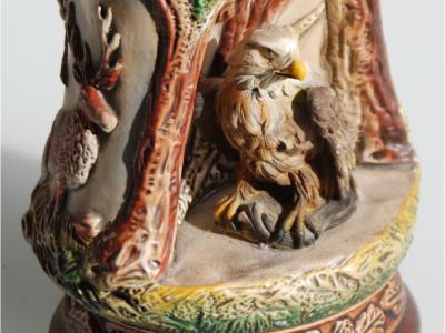 King Tierwelt-Wildlife, Limitiert, Adler Bierseidel Handmade – Handpainted