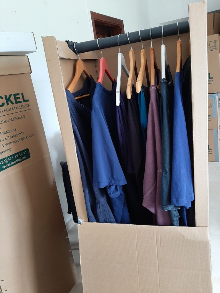 Caja para ropa para mudanza, sin usar, 2 unidades