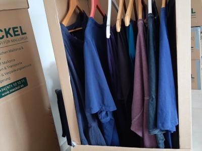 Caja para ropa para mudanza, sin usar, 2 unidades