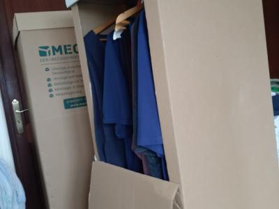 Caja para ropa para mudanza, sin usar, 2 unidades