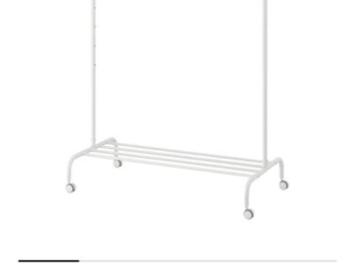 Kleiderstange mit Rollen, Ikea Rigga