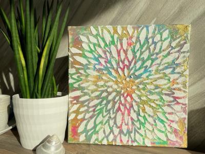 Kleine modelierte Leinwand