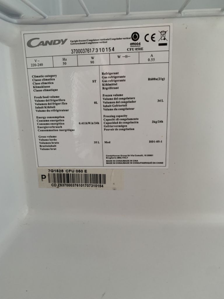 Pequeño congelador 34 l