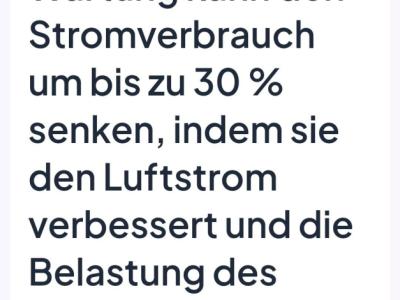 Klimaanlagen Reinigung und Desinfektion