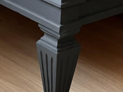 Kommode - Schubladenschrank aufgearbeitet - Glasplatte