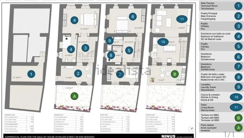 Fully renovated corner terraced house with 182 m² and 3 bedrooms in Son Servera