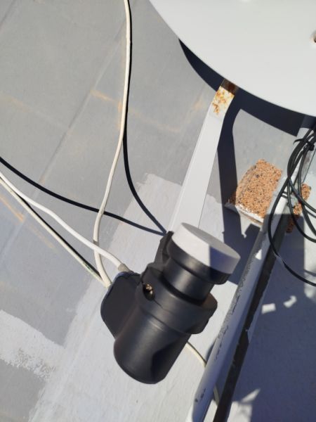 Complete satellite system - dish + LNB + receiver